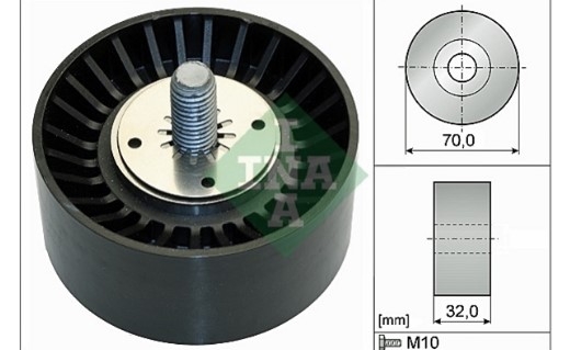 Piese Auto Opel Rola ghidare (inferioara) curea transmisie CHEVROLET CRUZE Z20D1 INA  532 0735 10 96868478 Revizie Masina